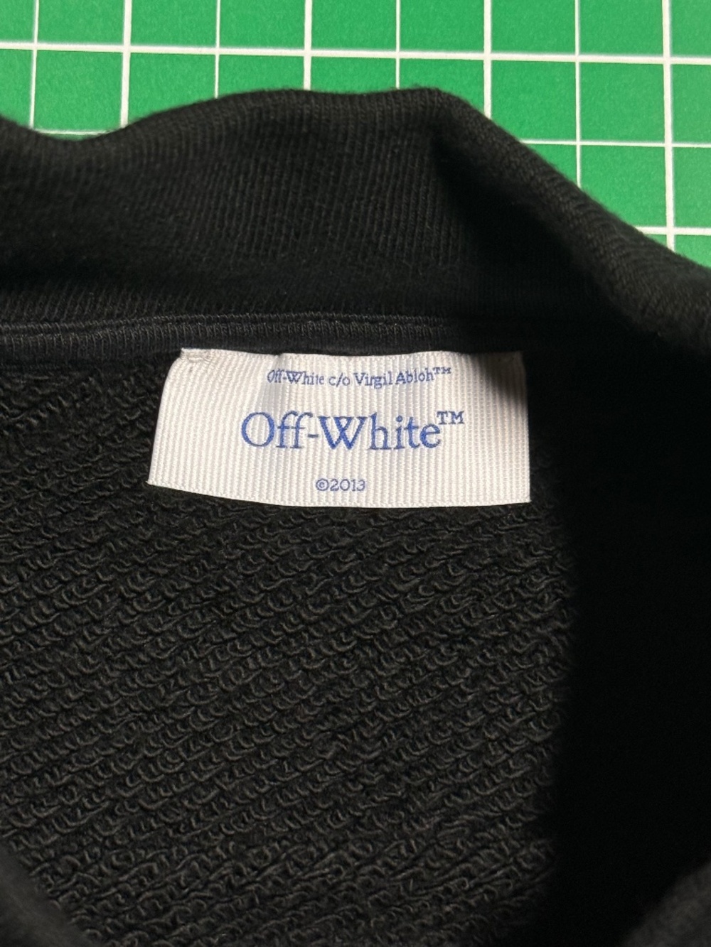 Off-White Black Sweater NWT Embroidered Logo